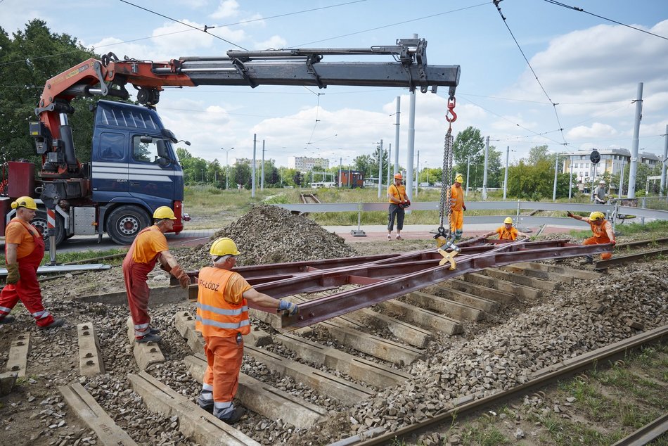 Remont krańcówki na Żabieńcu 