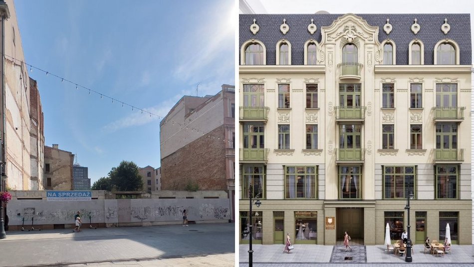 Łódź. „Dziura" przy Piotrkowskiej 58 w Łodzi zniknie na dobre. Rozpoczyna się odbudowa!