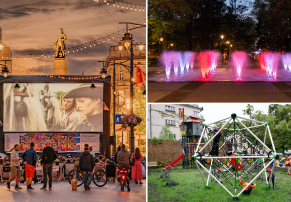 Plac Wolności, park Staromiejski, plac Komuny Paryskiej