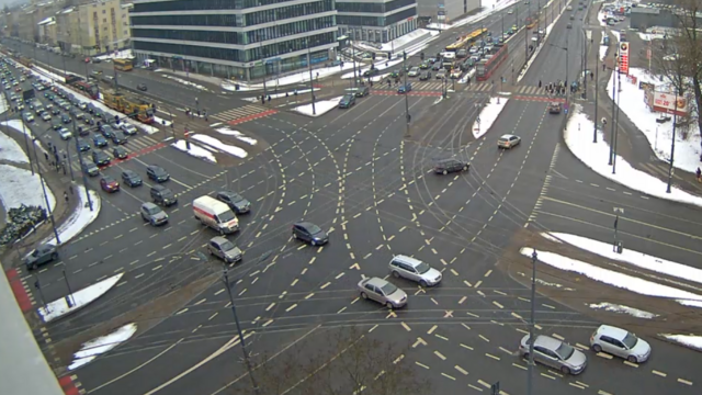 Zatrzymanie tramwajów MPK Łódź na skrzyżowaniu marszałków. Awaria naprawiona