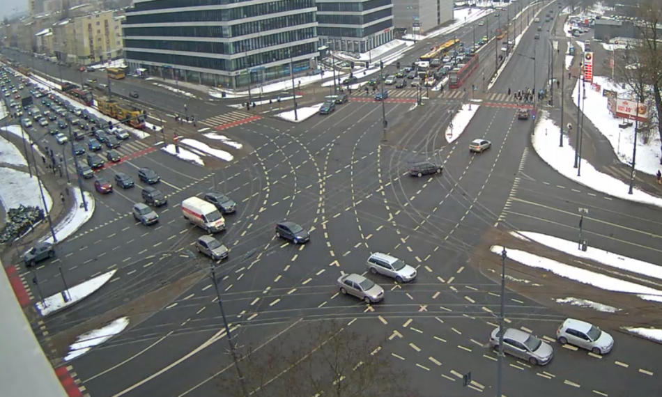 Łódź. Skrzyżowanie marszałków w Łodzi