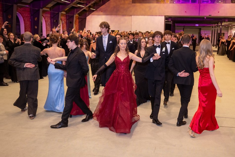 Łódź. Studniówka I LO w Łodzi