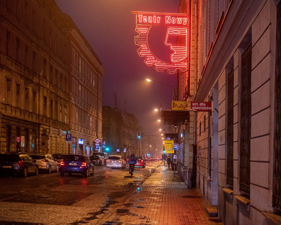 Neon Teatru Nowego w Łodzi