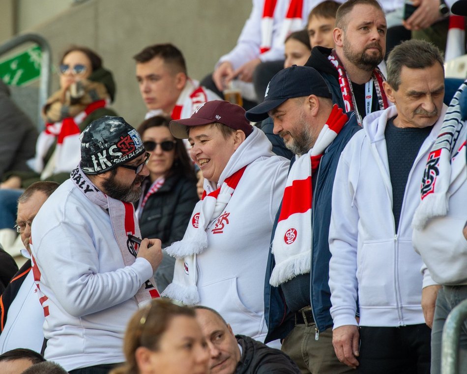 Kibice podczas meczu ŁKS Łódź - Puszcza Niepołomice