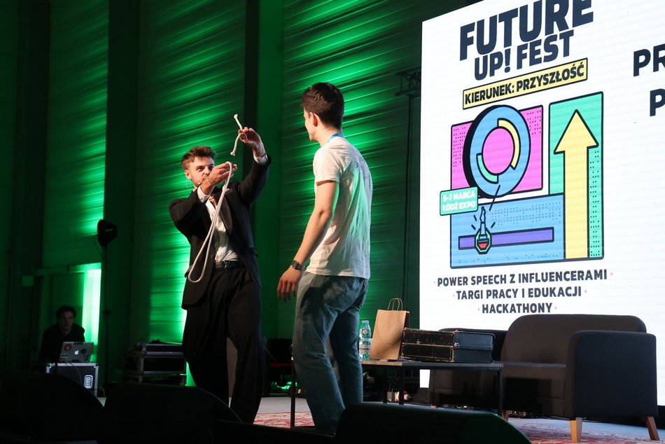 Łódź. Trzeci dzień Future Up! Fest w Łodzi. Byli Maciej Musiał, Kacper Błoński i Czarek Czaruje