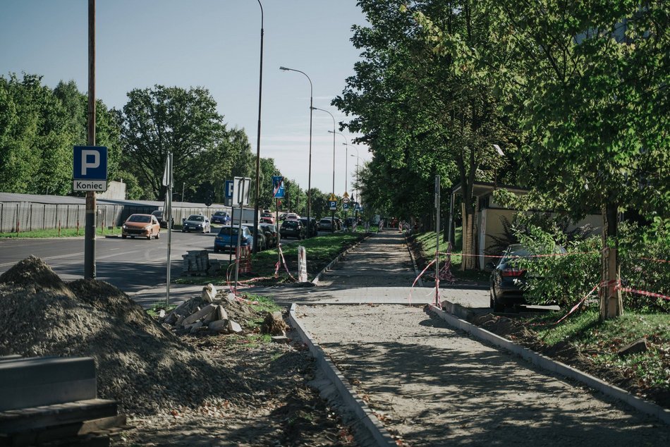 Łódź. Ulica Kusocińskiego w Łodzi - w tym miejscu pojawią się nowe drzewa