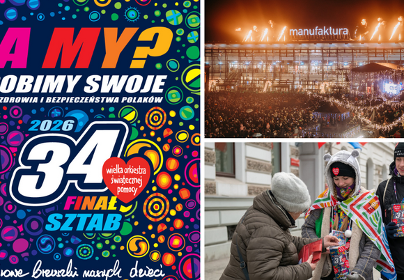 Łódź. WOŚP 2026 w Łodzi. Masa wydarzeń z okazji Finału w Manufakturze i nie tylko!