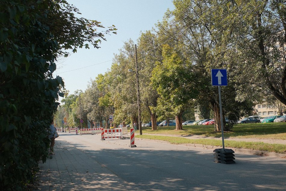 Łódź. Remont Marysińskiej