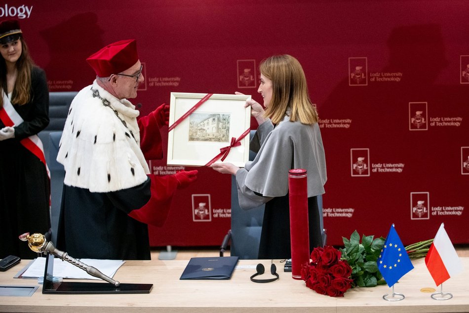 Roberta Metsola uhonorowana doktoratem honoris causa Politechniki Łódzkiej
