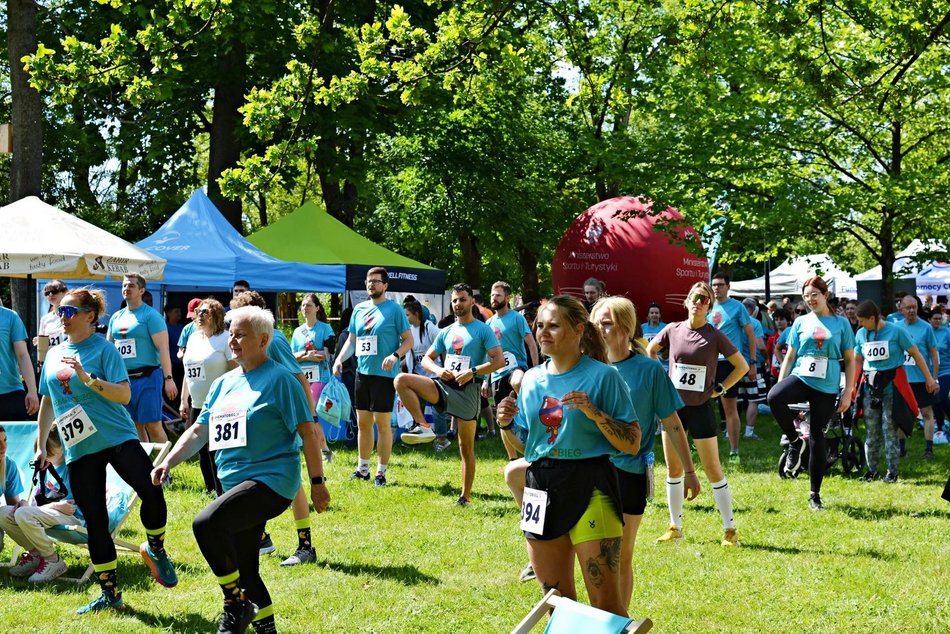 Łódź. Biegacze