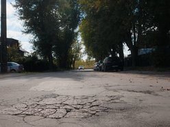 Łódź. Ulica Juhasowa na Stokach w Łodzi