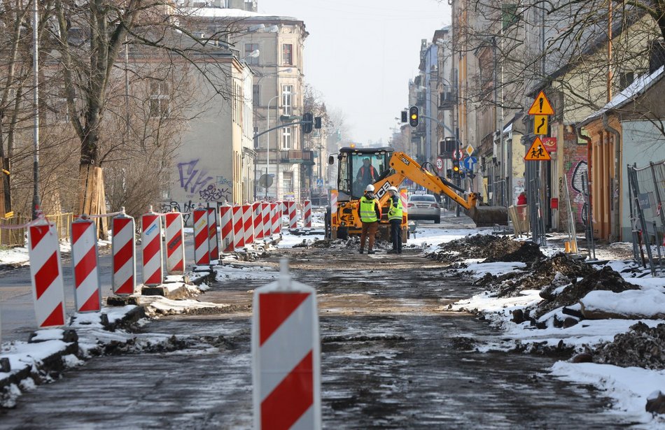 Przybyszewskiego w remoncie