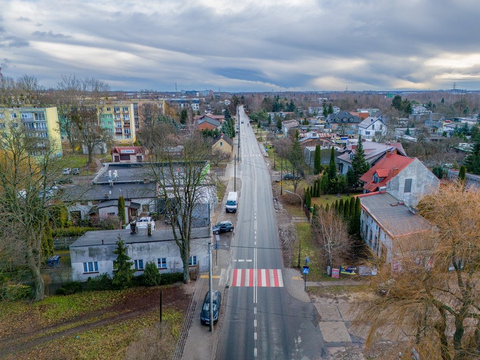 Ulica Śląska z lotu ptaka