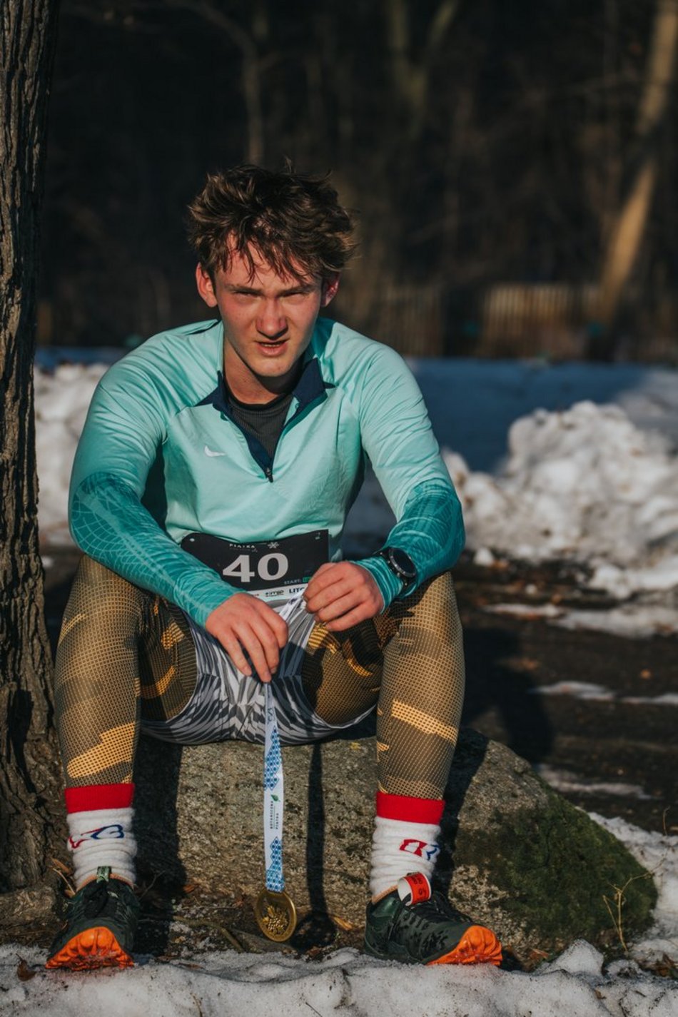 Botaniczna Piątka w Ogrodzie Botanicznym w Łodzi. Galeria z mroźnego biegu