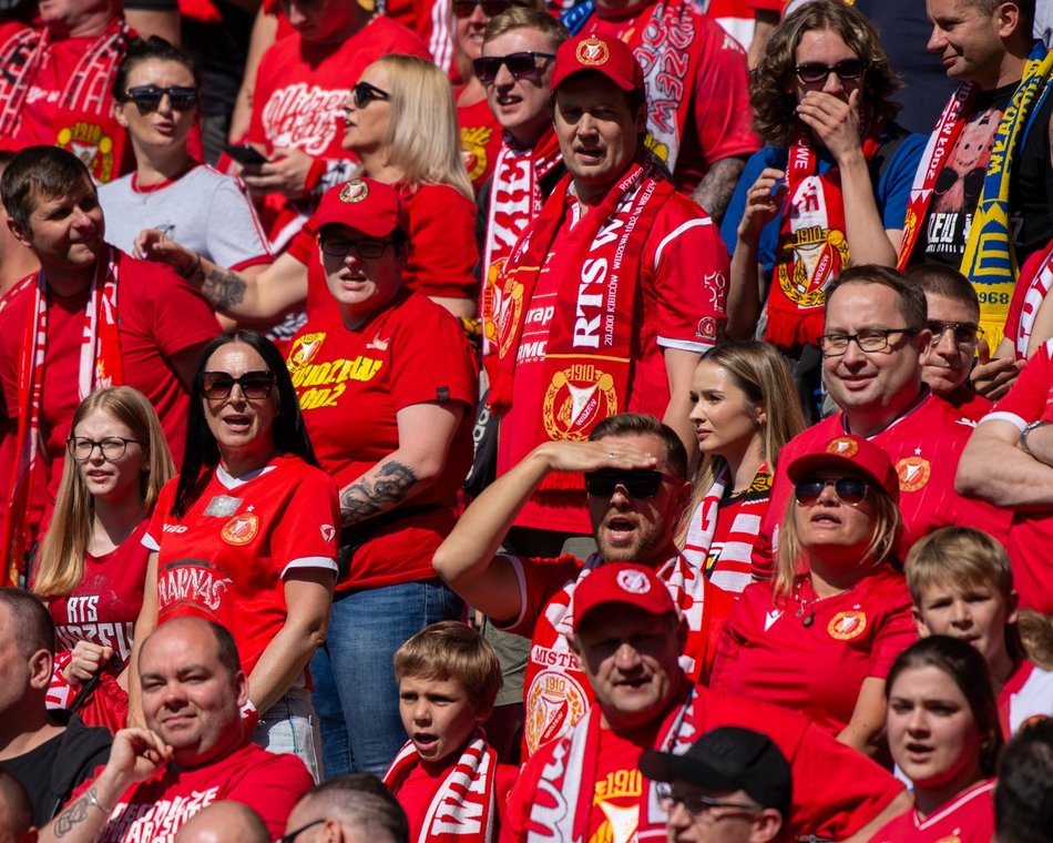 Kibice na meczu Widzew Łódź - Zagłębie Lubin