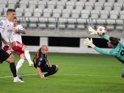 Łódź. Festiwal strzelecki w Pucharze Polski. ŁKS Łódź lepszy od Chrobrego Głogów