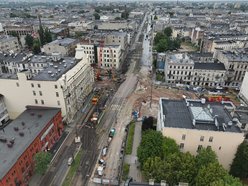 Budowa stacji Łódź Śródmieście przy tunelu pod Łodzią