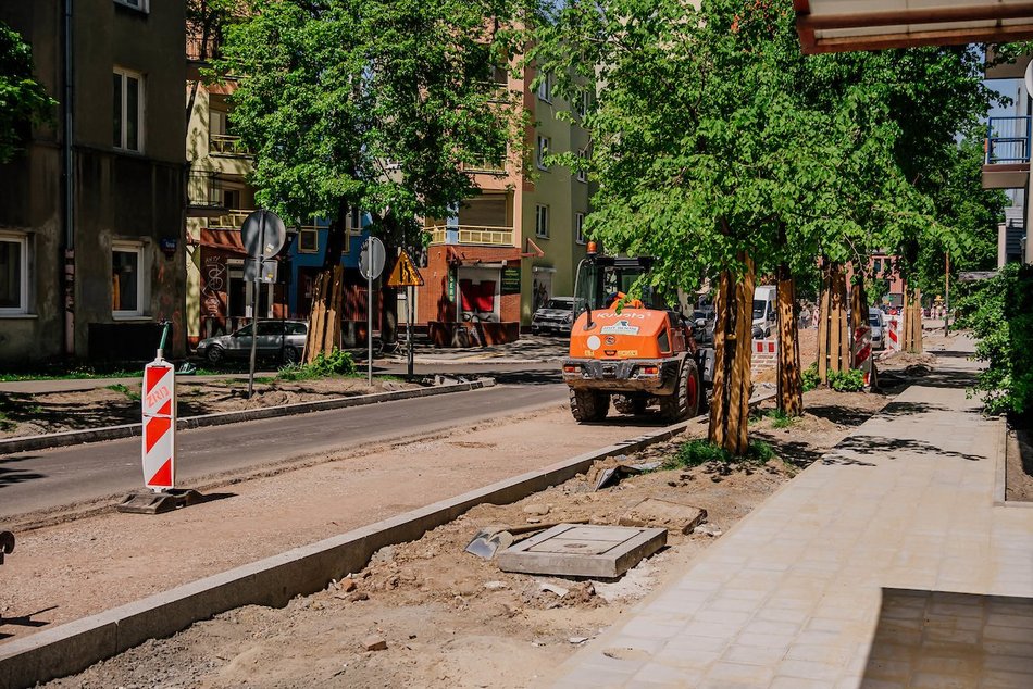 Łódź. Remont Nowej w Łodzi postępuje. Efekty prac drogowców coraz bardziej widoczne