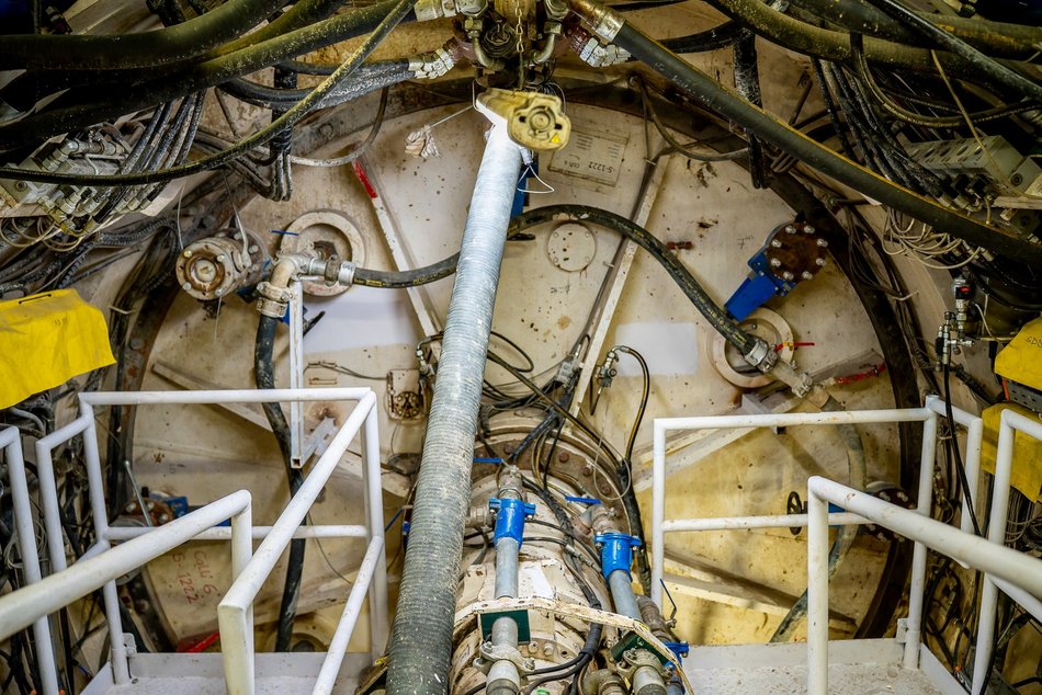 Tunel średnicowy pod Łodzią. Tarcza Katarzyna gotowa do drążenia