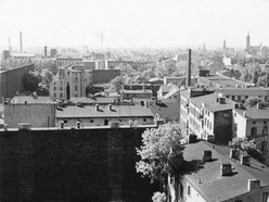 Widok z wieży kościoła św. Jana (ul. Sienkiewicza 60) w str. południową