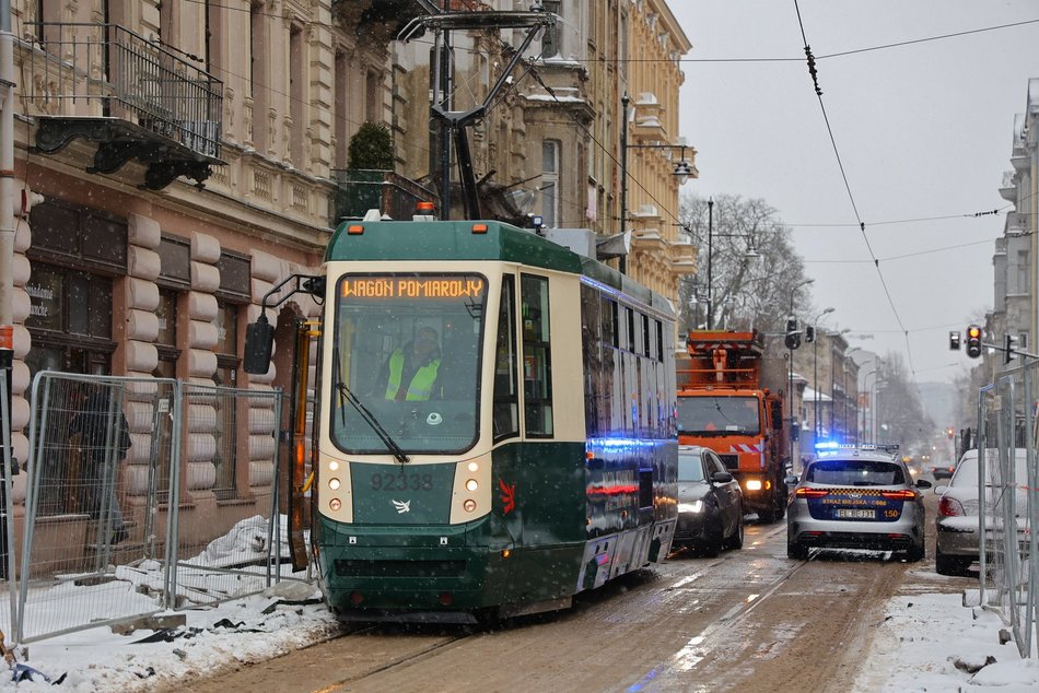 Specjalistyczny tramwaj testował torowisko