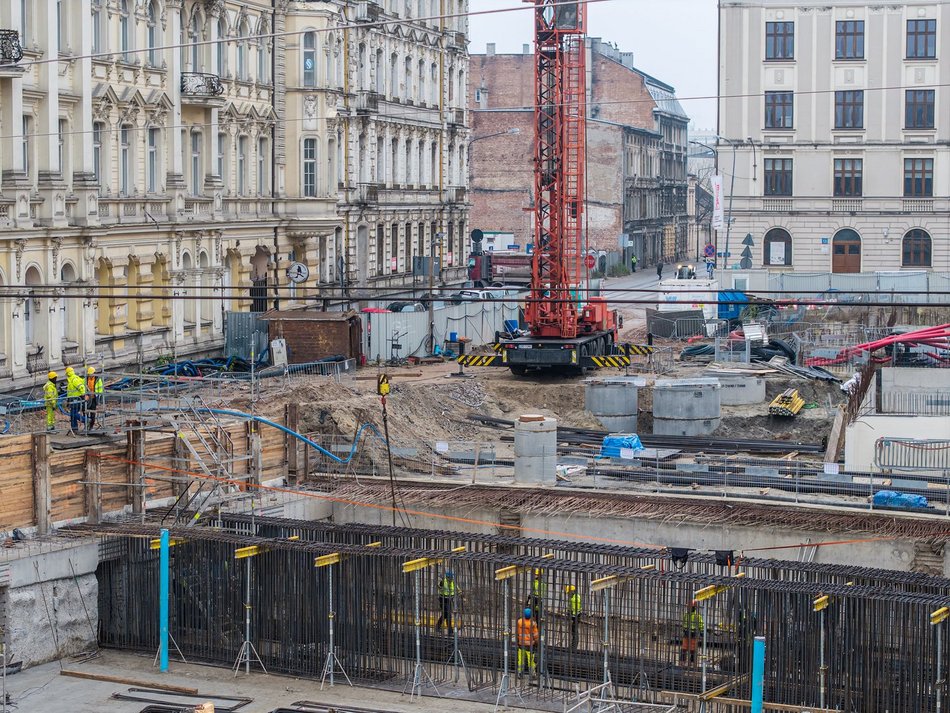 Tunel pod Łodzią. Budowa stacji Łódź Śródmieście nie zwalnia tempa