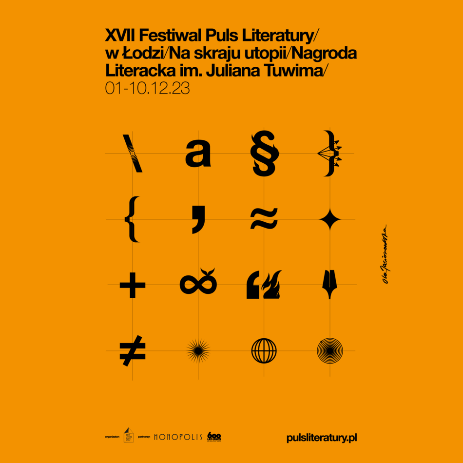 Puls Literatury 2023. Festiwal odwiedzą m.in.: Żulczyk, Lebda i Miłoszewski