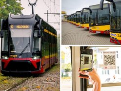Łódź. Tramwaj, autobusy, kod qr