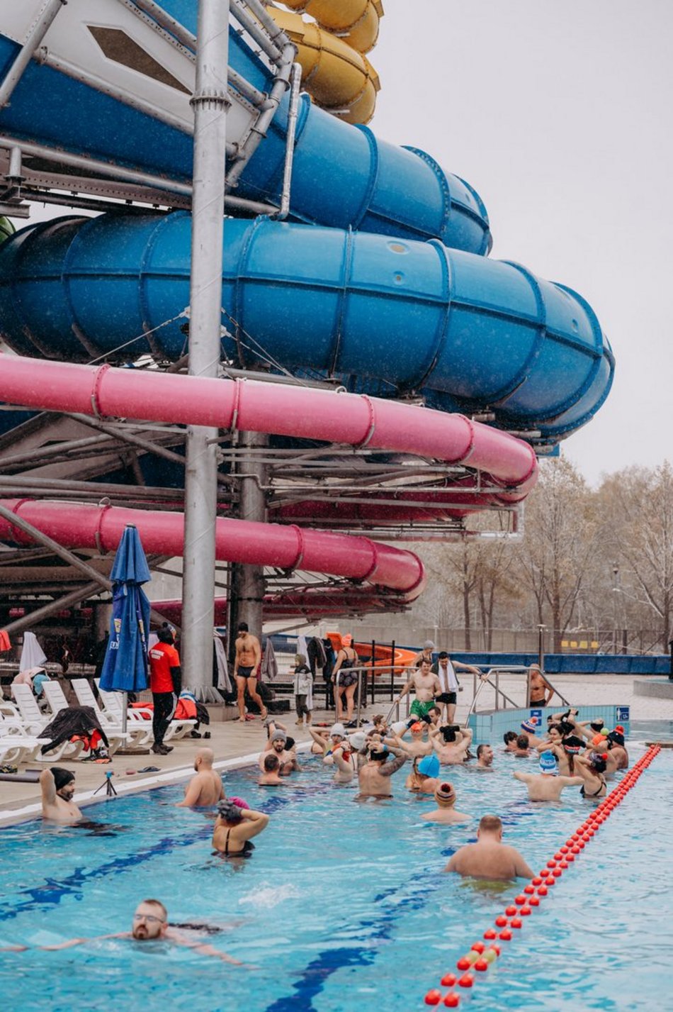 Aquapark Fala, morsowanie, pierwszy śnieg