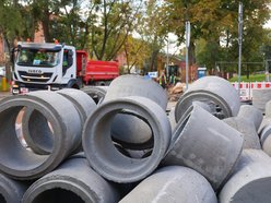 Remont Tymienieckiego w Łodzi. Widać już zarys nowej jezdni