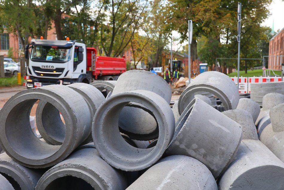 Remont Tymienieckiego w Łodzi. Widać już zarys nowej jezdni