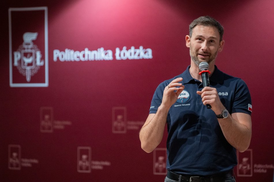 Łódź. Sławosz Uznański-Wiśniewski spotkał się z uczniami