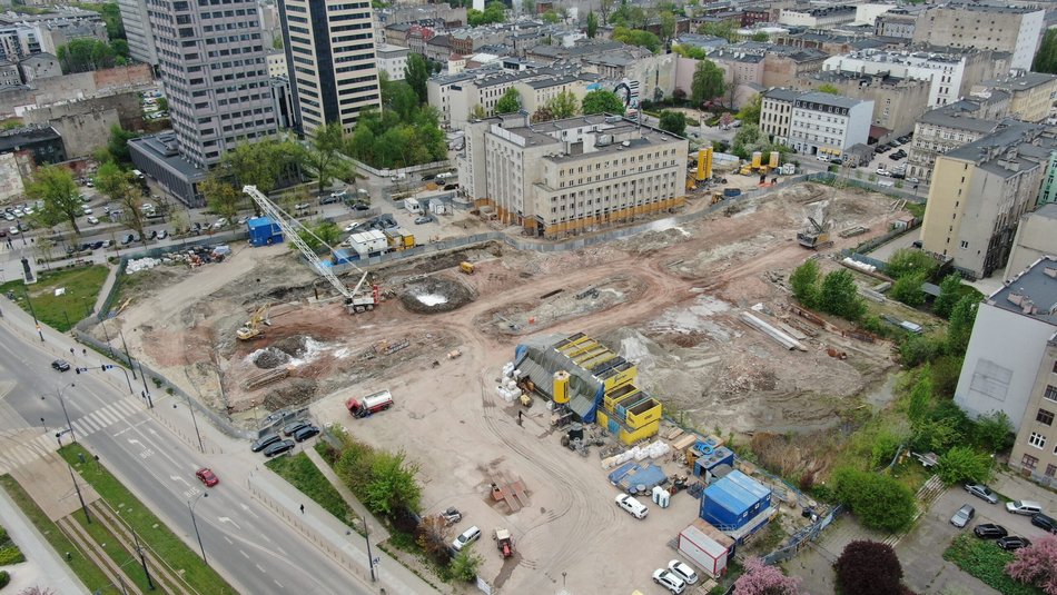 Najnowsze zdjęcia z budowy tunelu pod Łodzią w centrum