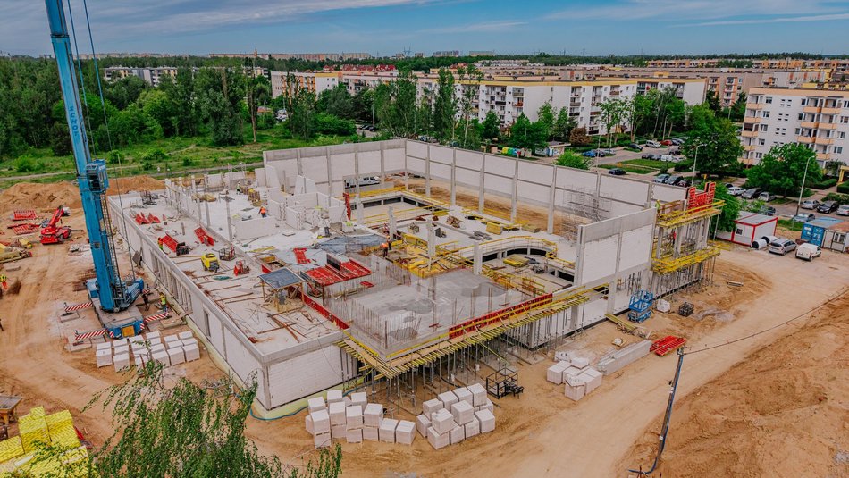 Aquapark Widzew w Łodzi. Zdjęcia z budowy