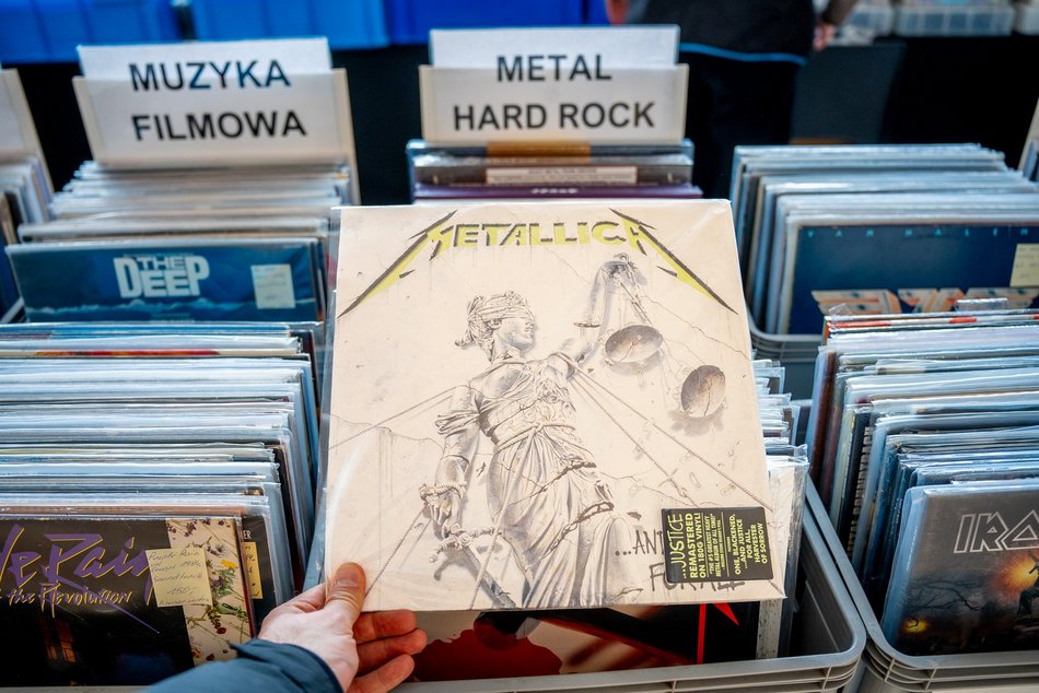 Łódź. Giełda winyli w Manufakturze