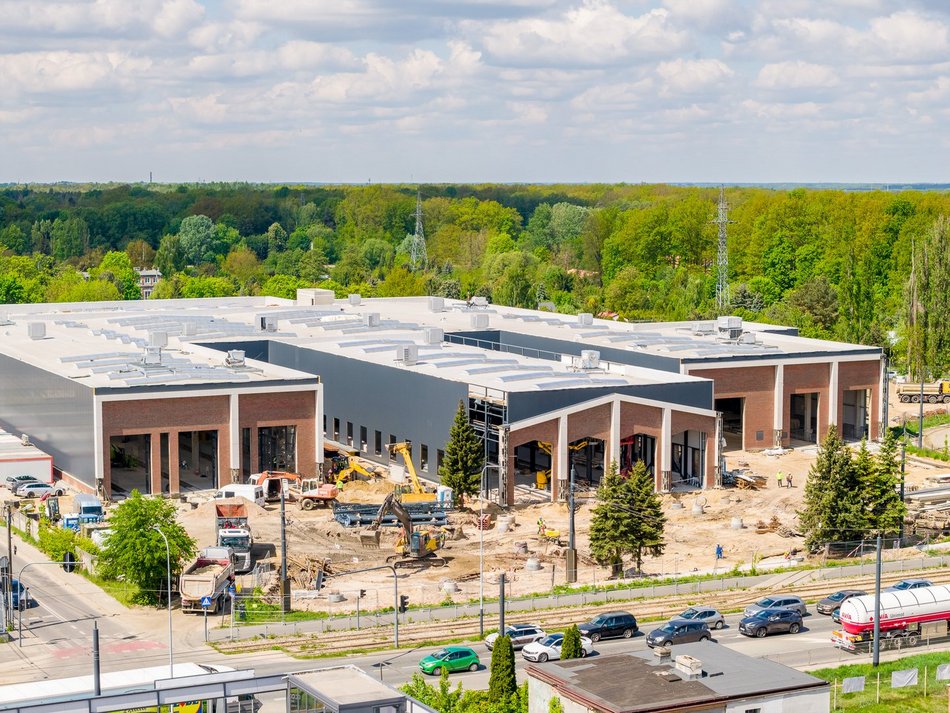 Zajezdnia Helenówek w Łodzi. Konstrukcja ukończona, trwa montaż urządzeń