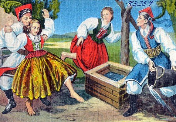 Łódź. Lany Poniedziałek, czyli śmigus-dyngus. Kiedyś były to dwa odrębne zwyczaje
