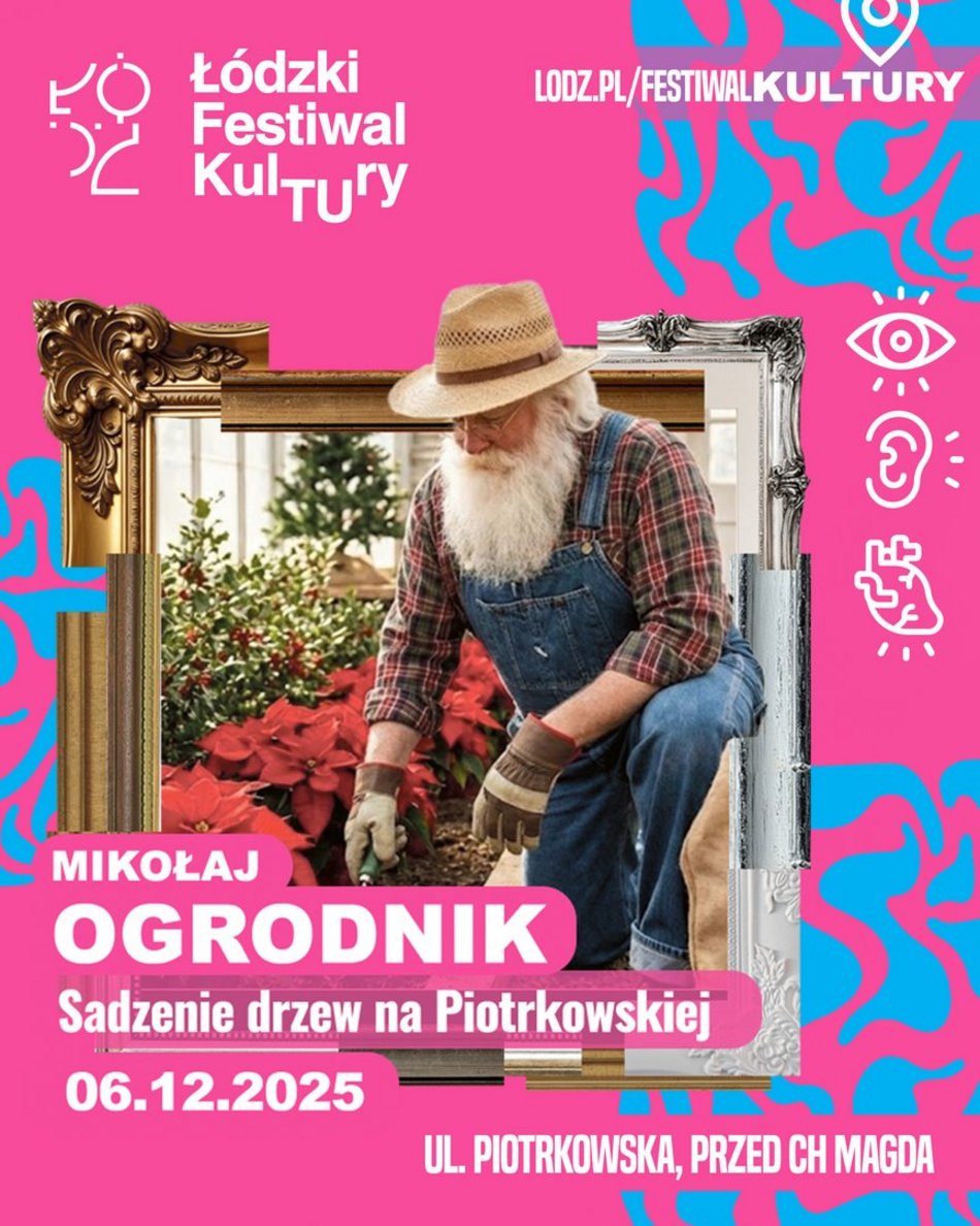 Łódź. Drzewa na Piotrkowskiej w Łodzi