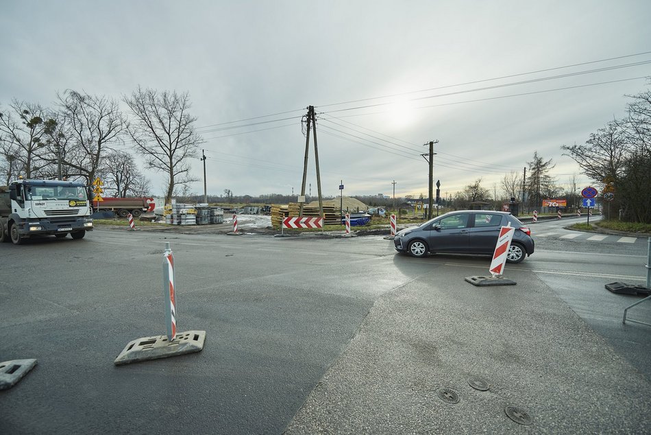 Budowa ronda Pomorska Edwarda Krokusowa