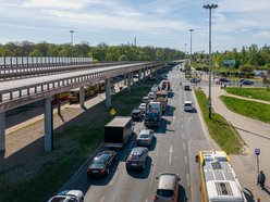 Łódź. Estakada na Włókniarzy