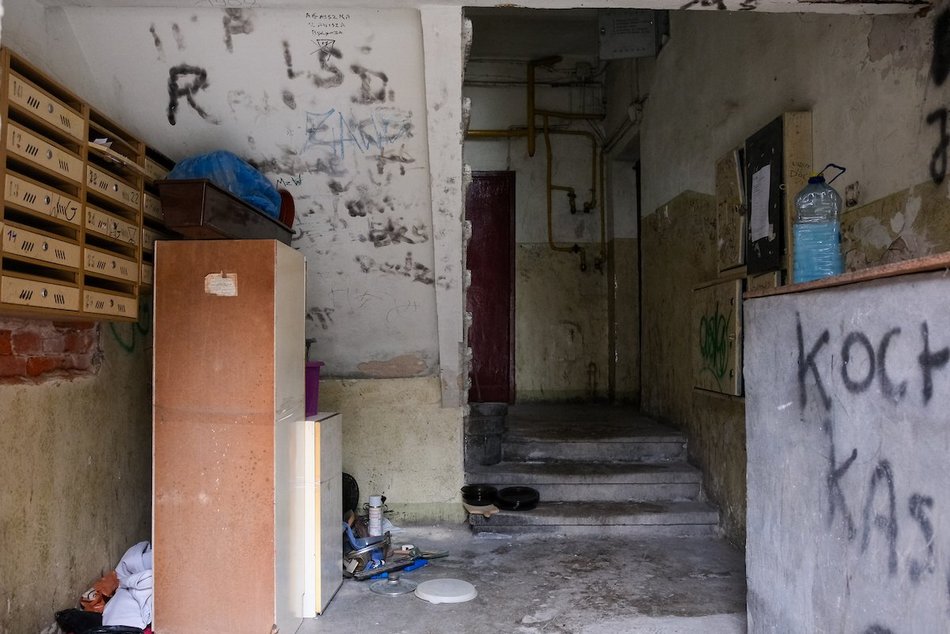 Łódź. Kamienica przy ul. Włókienniczej 17