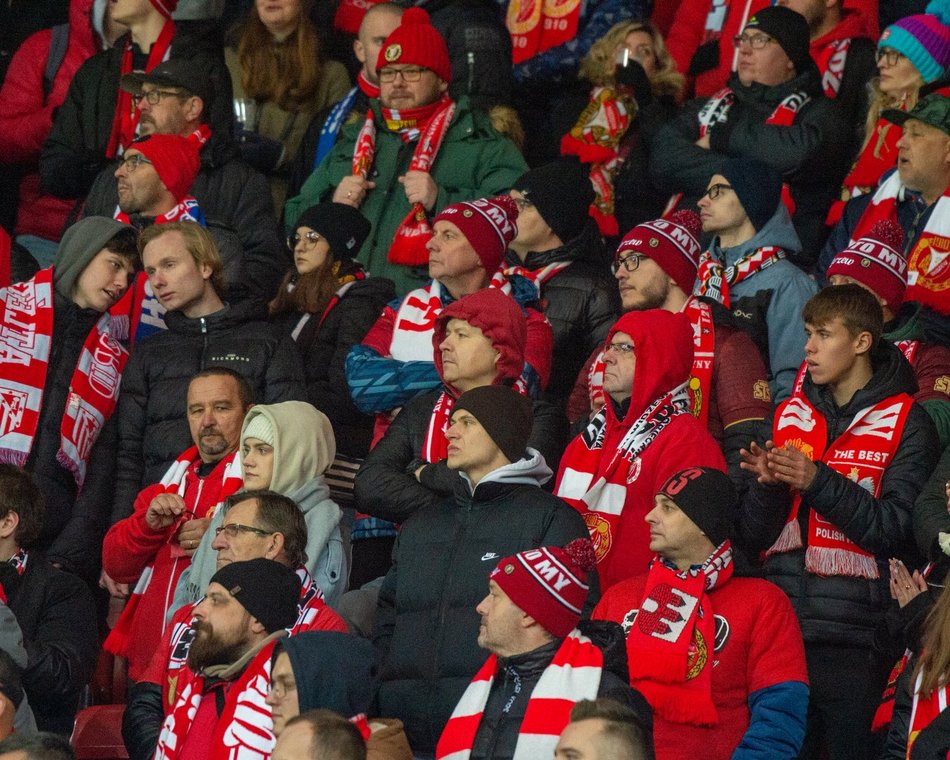 Kibice na meczu Widzew Łódź – Zagłębie Lubin