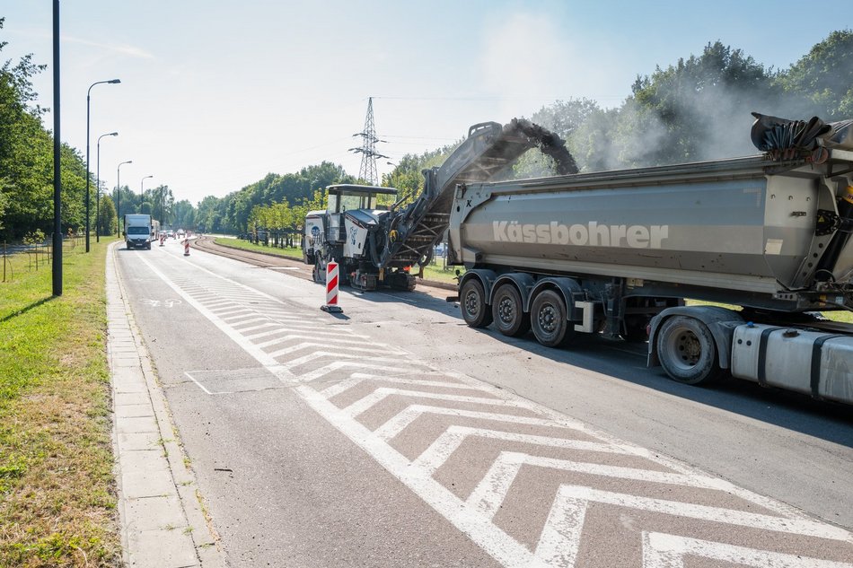 Remont Przybyszewskiego, prace na odcinku pomiędzy Augustów a Puszkina