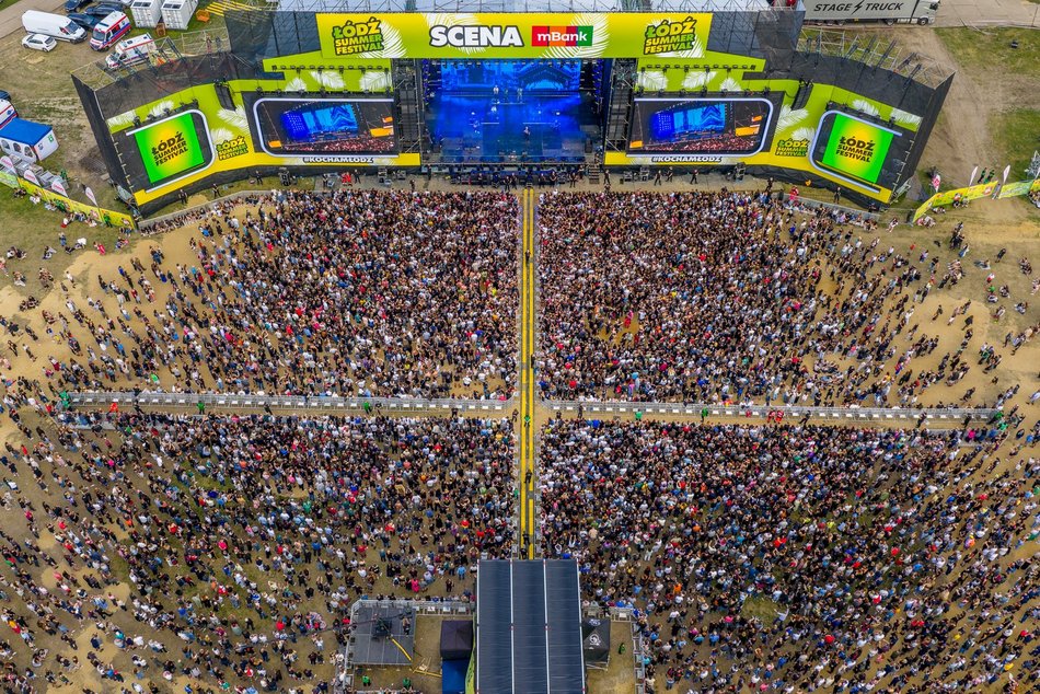 Łódź Summer Festival 2025 z lotu ptaka! Zobacz te spektakularne kadry!