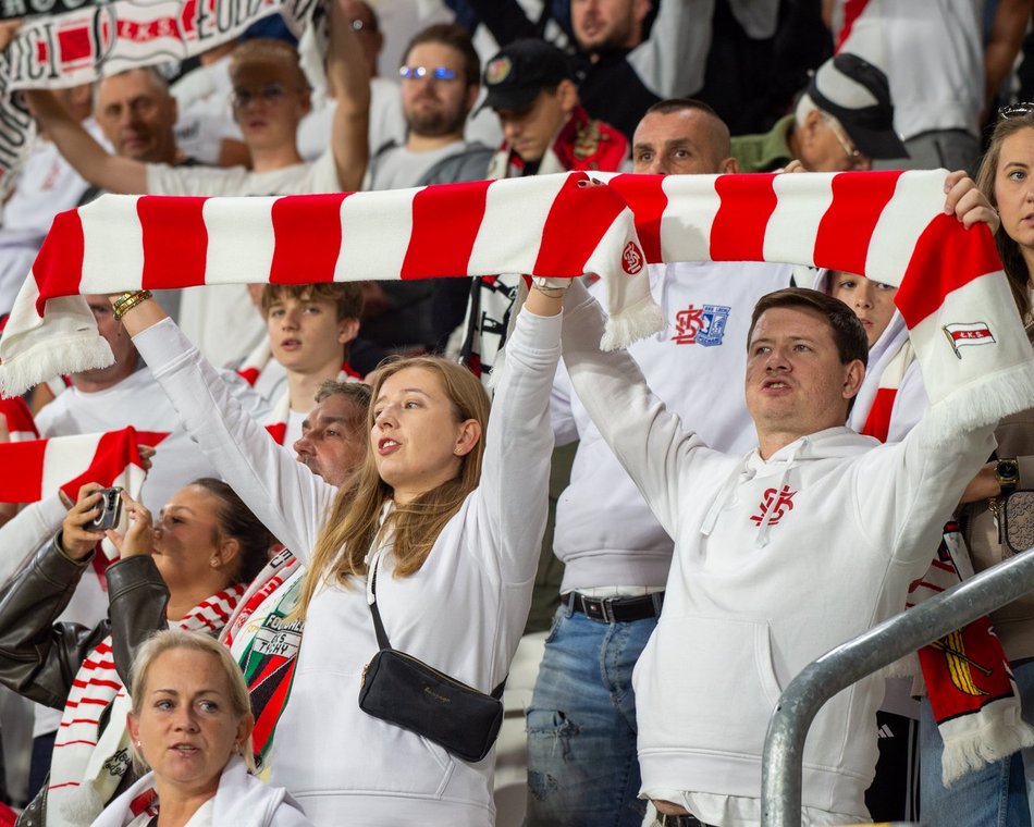 Kibice na meczu ŁKS Łódź z Wisłą Kraków!