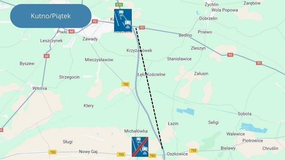 Łódź. Nowe odcinkowe pomiary prędkości na autostradzie A1