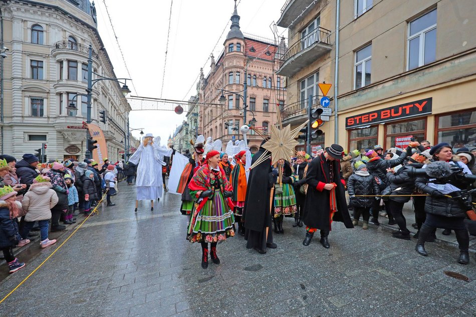 Orszak Trzech Króli na ul. Piotrkowskiej w Łodzi