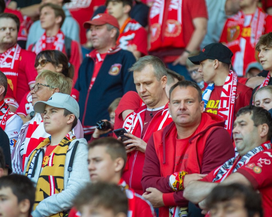 Kibice na meczu Widzew Łódź - Zagłębie Lubin