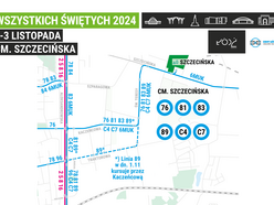 Jak dojechać na cmentarze w Łodzi we Wszystkich świętych 2024