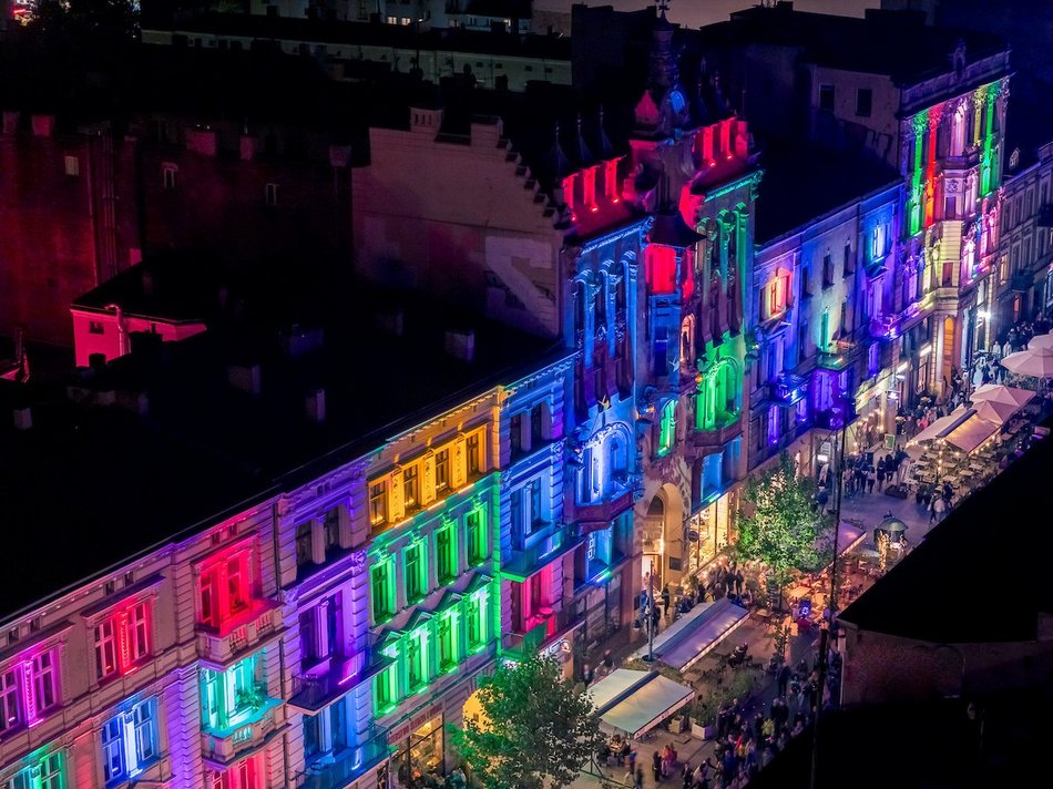 Light Move Festival Łódź 2025 z lotu ptaka! Te widoki zachwycą każdego!